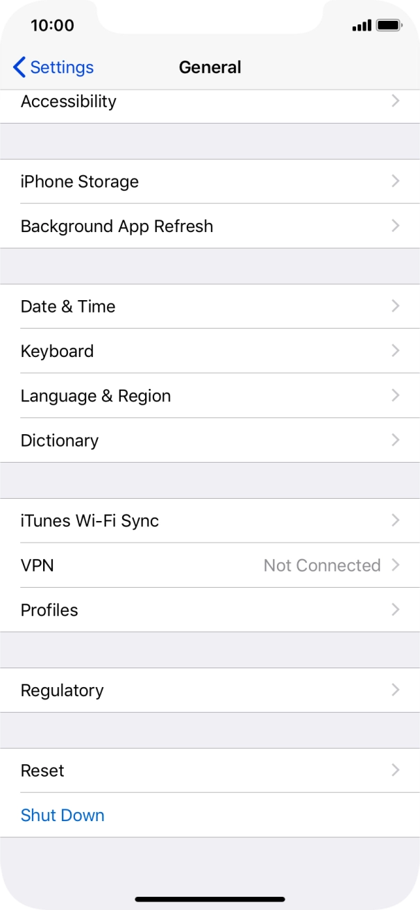 Press Language & Region.