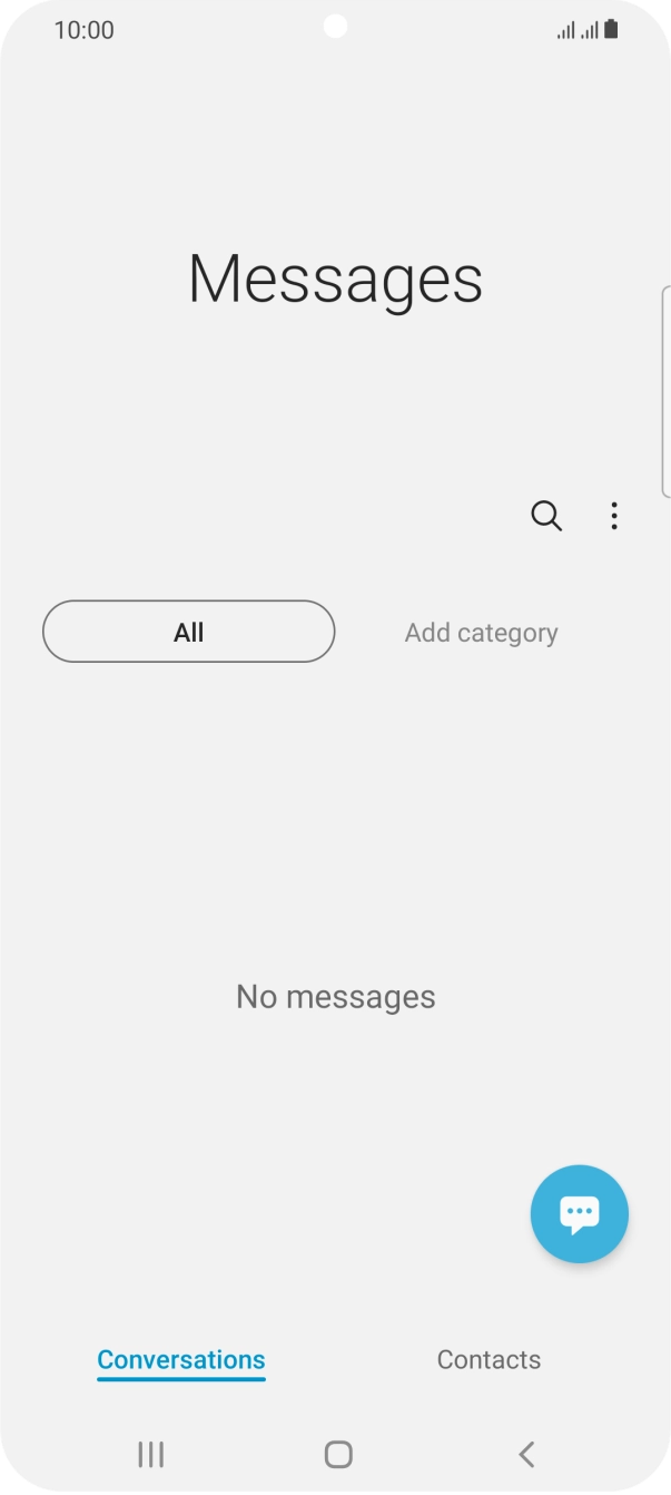 Press the menu icon.