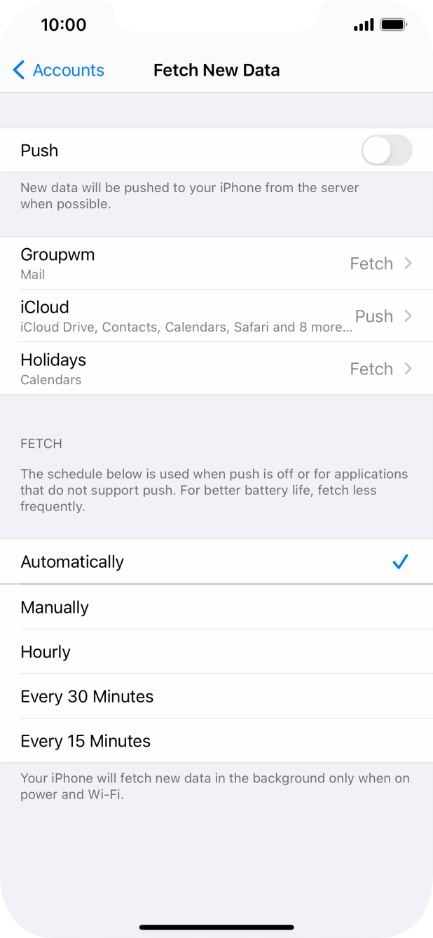If you turn off the function, press the required setting. If you turn off the function, press the required setting.