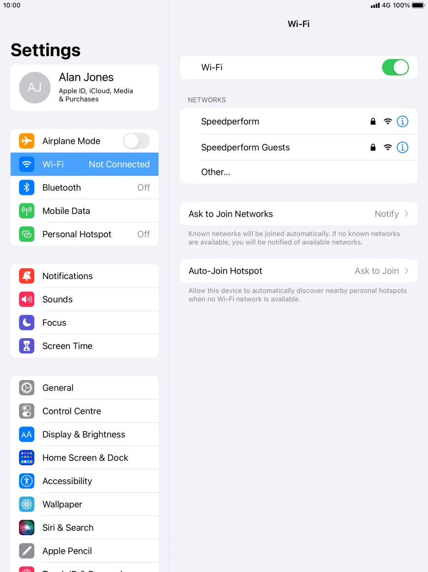 Press the required Wi-Fi network and key in the password for the Wi-Fi network. Press the required Wi-Fi network and key in the password for the Wi-Fi network.