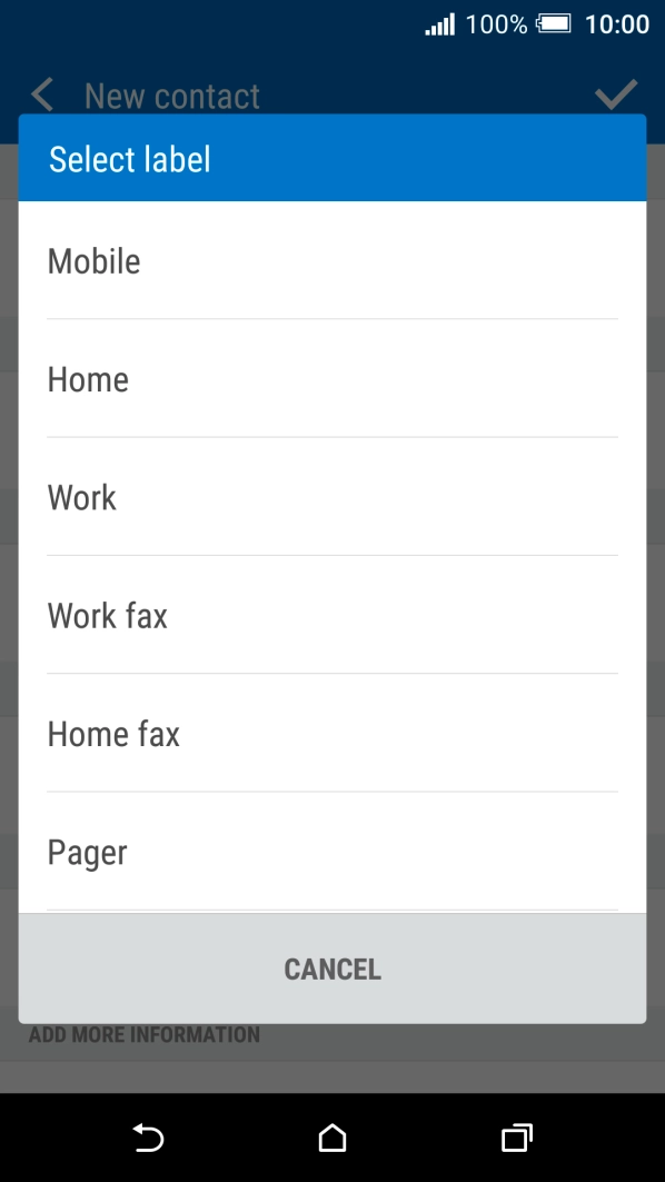 Press the required number type.