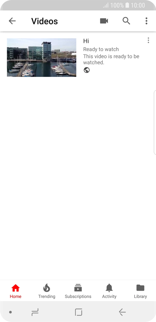 Press the search icon.