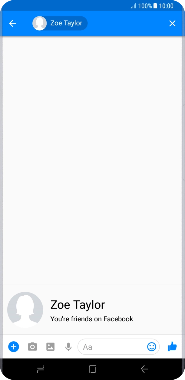 Press the text input field.