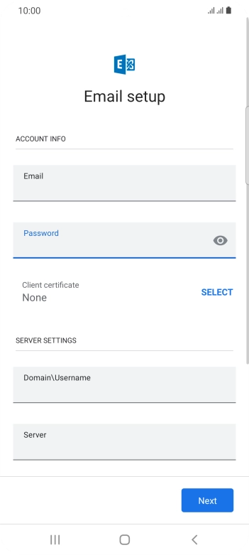If you turn on the function, press SELECT and follow the instructions on the screen to install the required certificate. If you turn on the function, press SELECT and follow the instructions on the screen to install the required certificate.