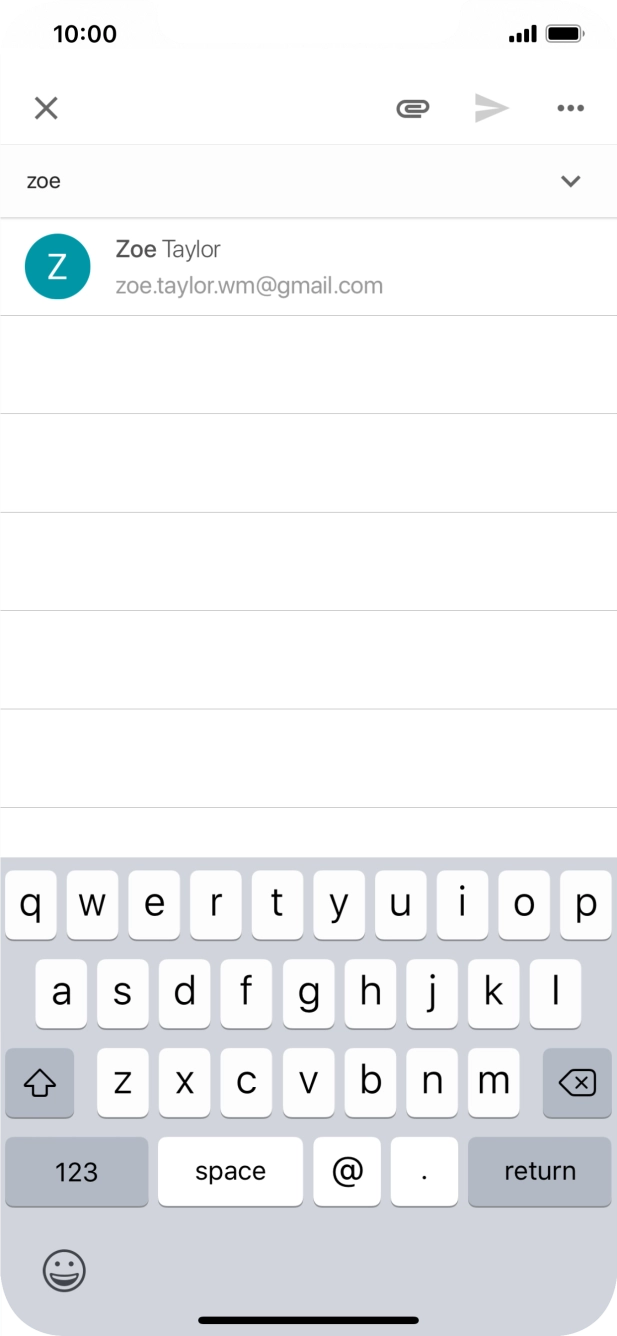 Press the required contact.
