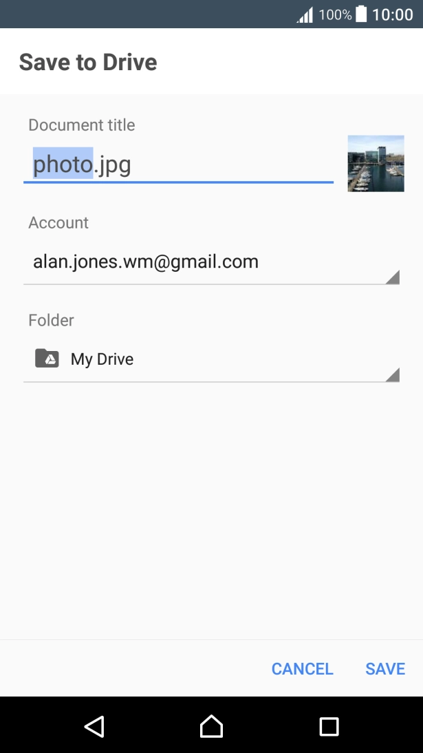 Press the field below 