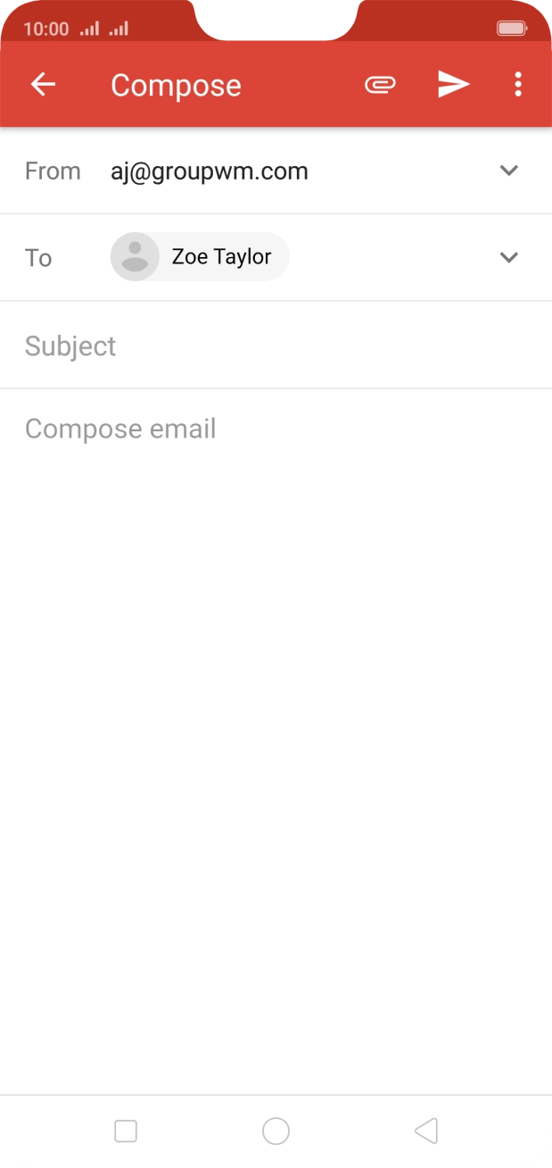Press Subject and key in the required subject.