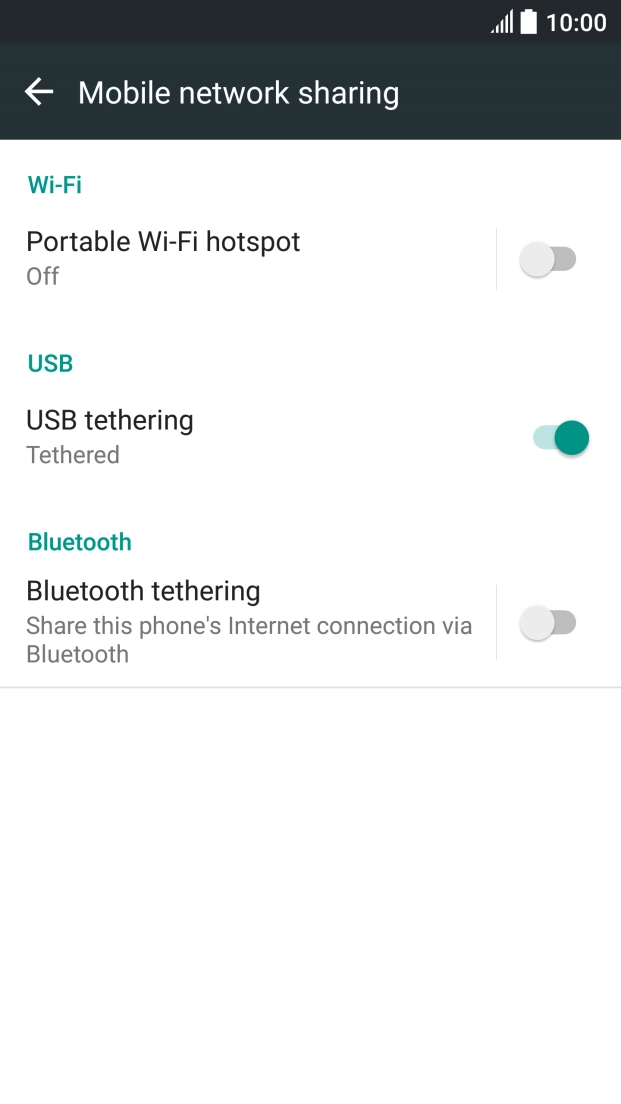 Press the Home key to return to the home screen.