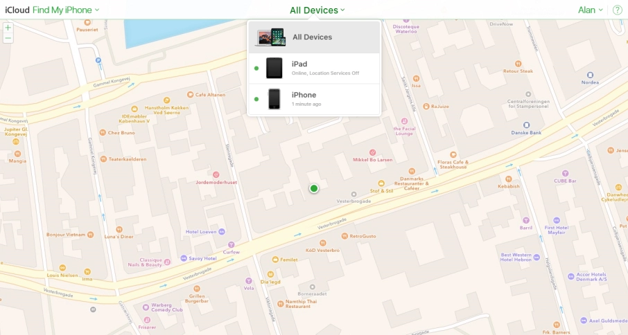 Click the name of your tablet.