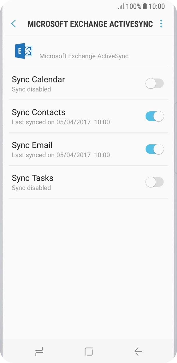 Press the menu icon.