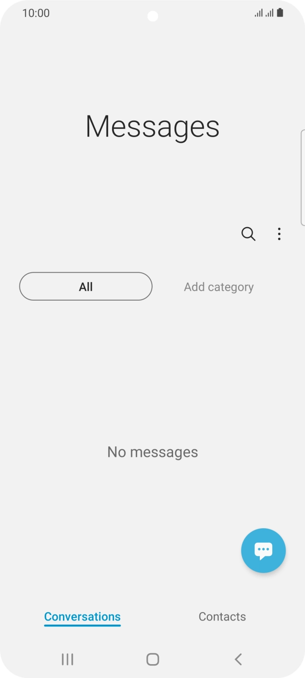 Press the menu icon.