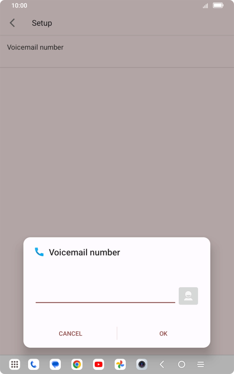 Key in +61101 and press OK.
