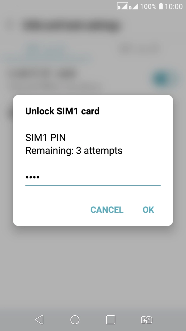 Key in your PIN and press OK.