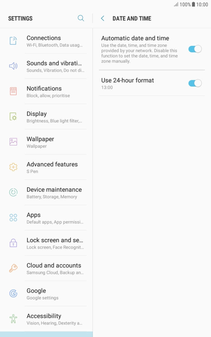 Press the Home key to return to the home screen.