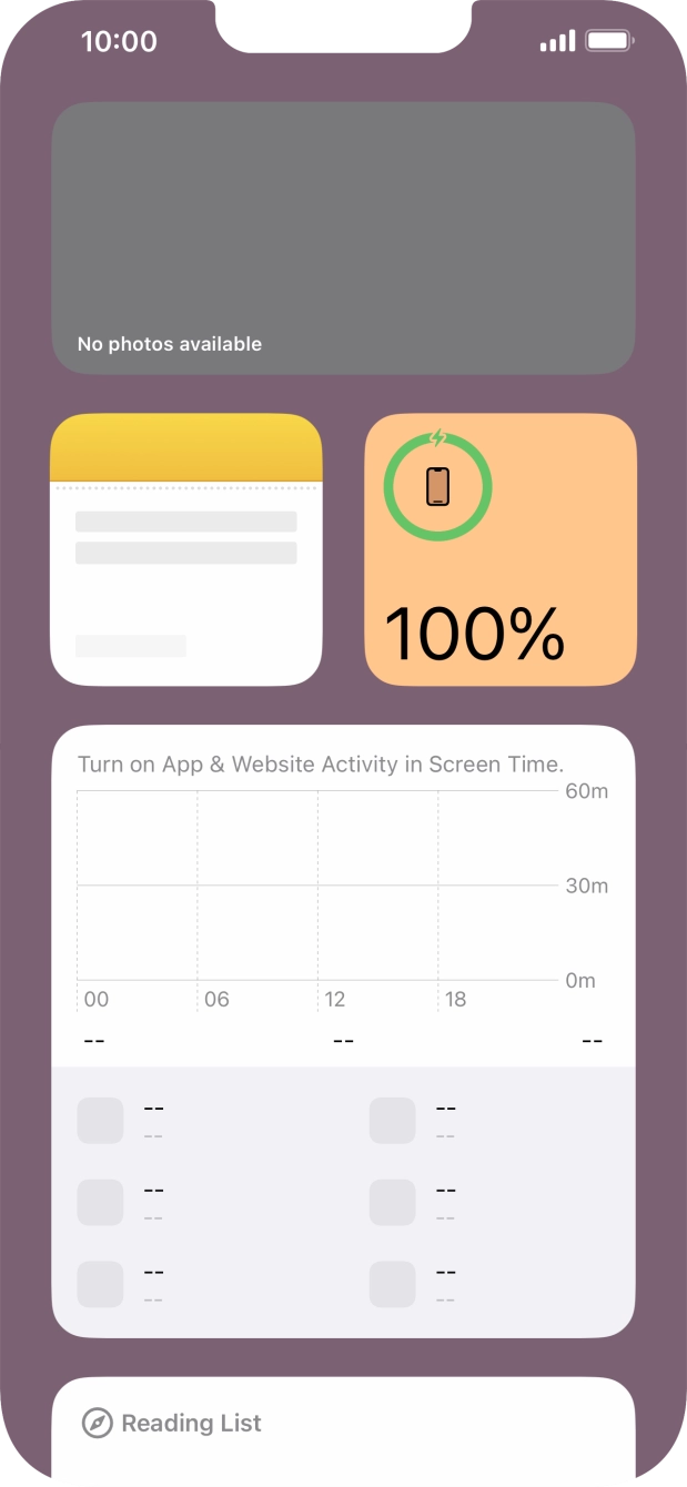 Slide your finger upwards on the screen.