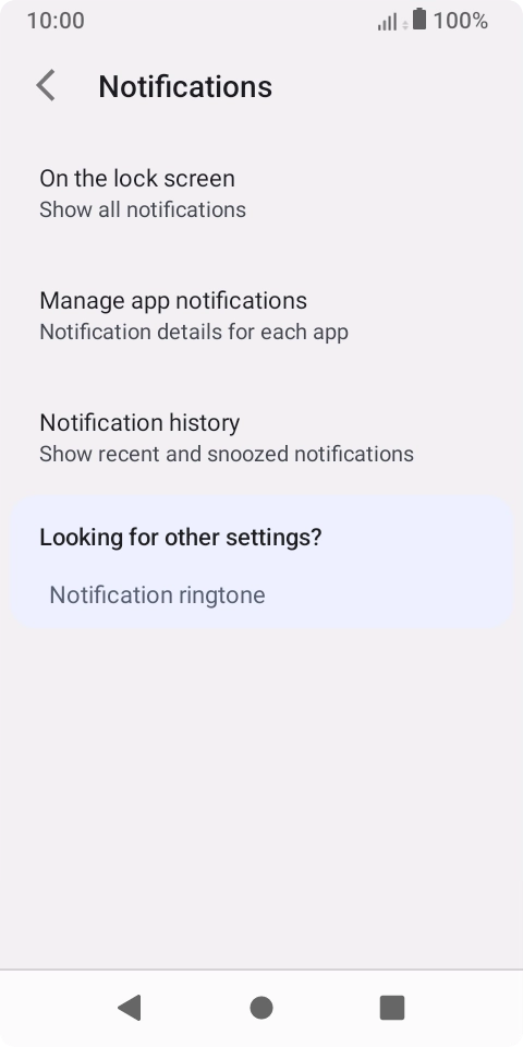 Press Manage app notifications.