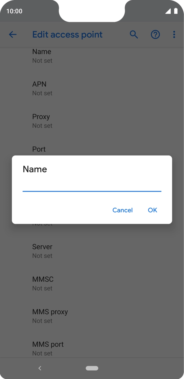 Key in Telstra MMS and press OK.