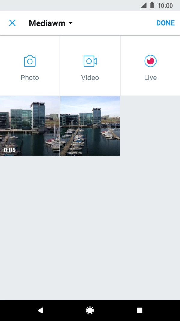 Press the required picture.