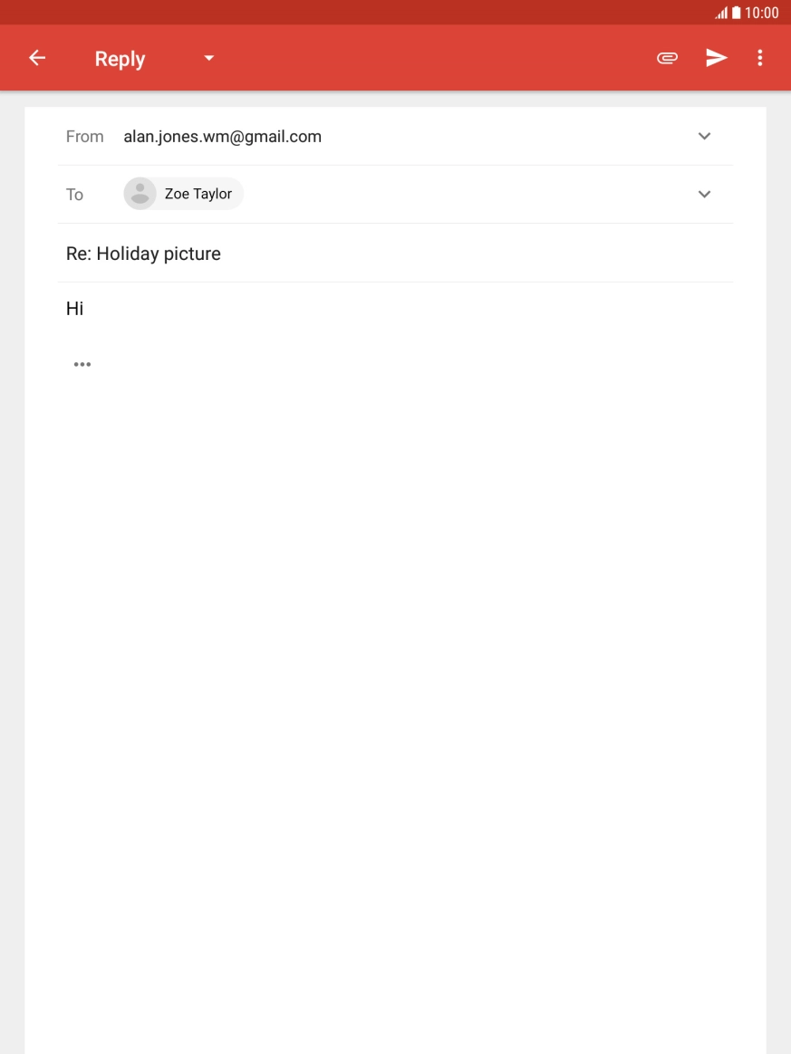 Press the upload icon.
