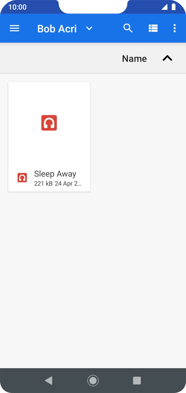 Press the required ring tone.