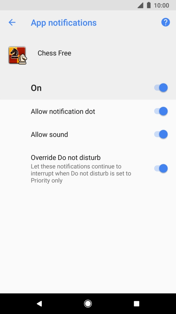 Press the upper indicator to turn the function on or off.