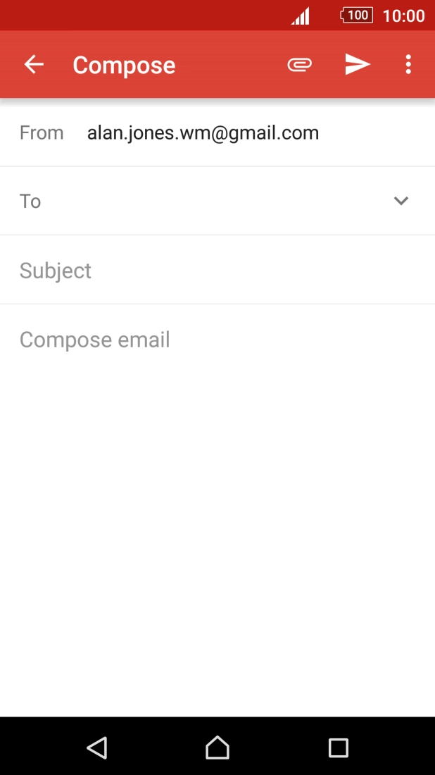 Press To and key in the first letters of the recipient's name.