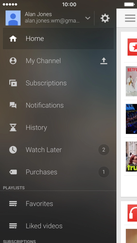 Press the upload icon.