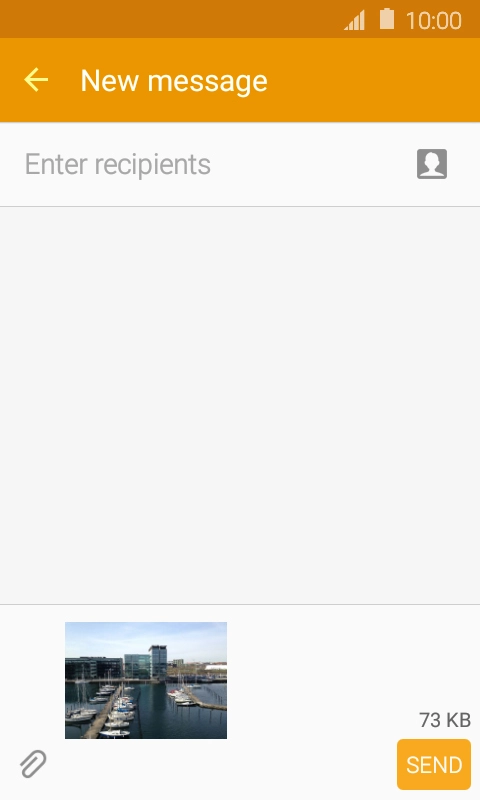 Press Enter recipients and key in the first letters of the recipient's name.