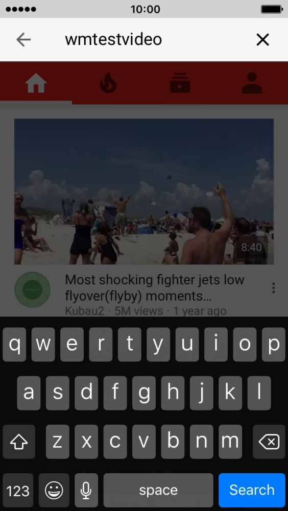 Key in the required search word and press Search.