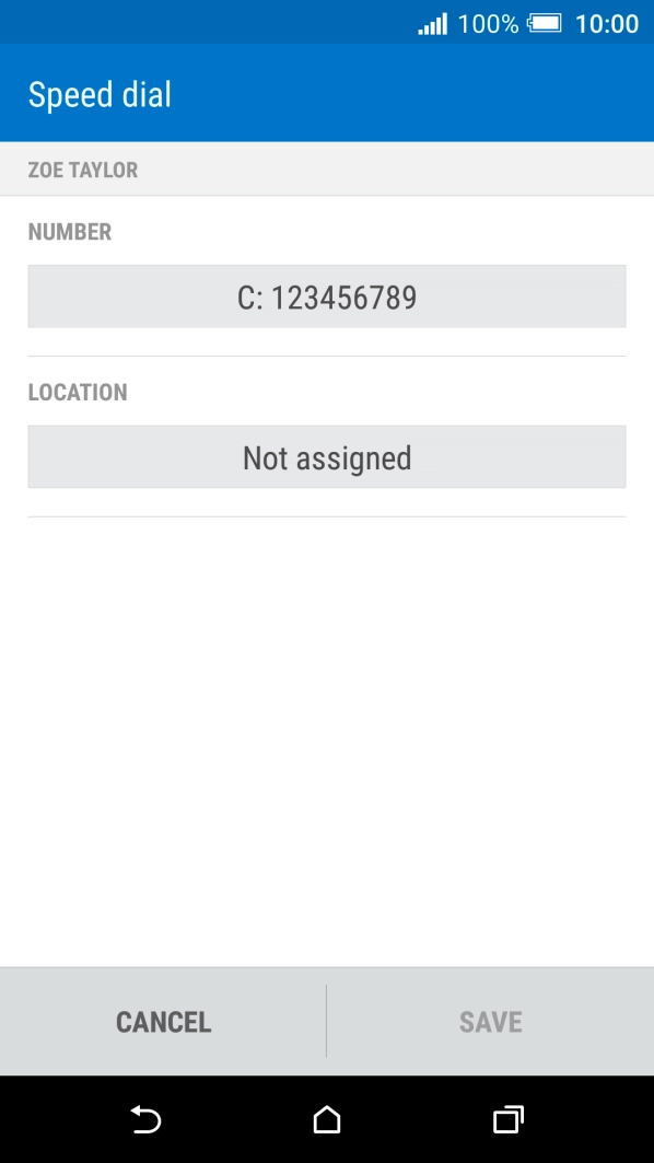 Press the field below 