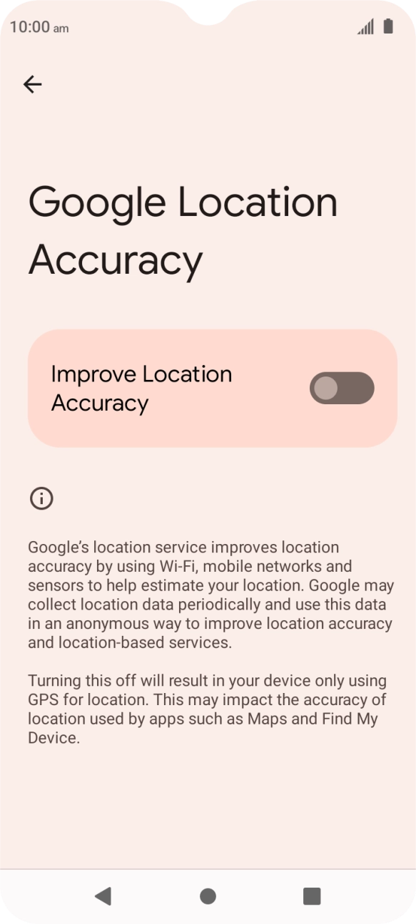 If you press the indicator next to 