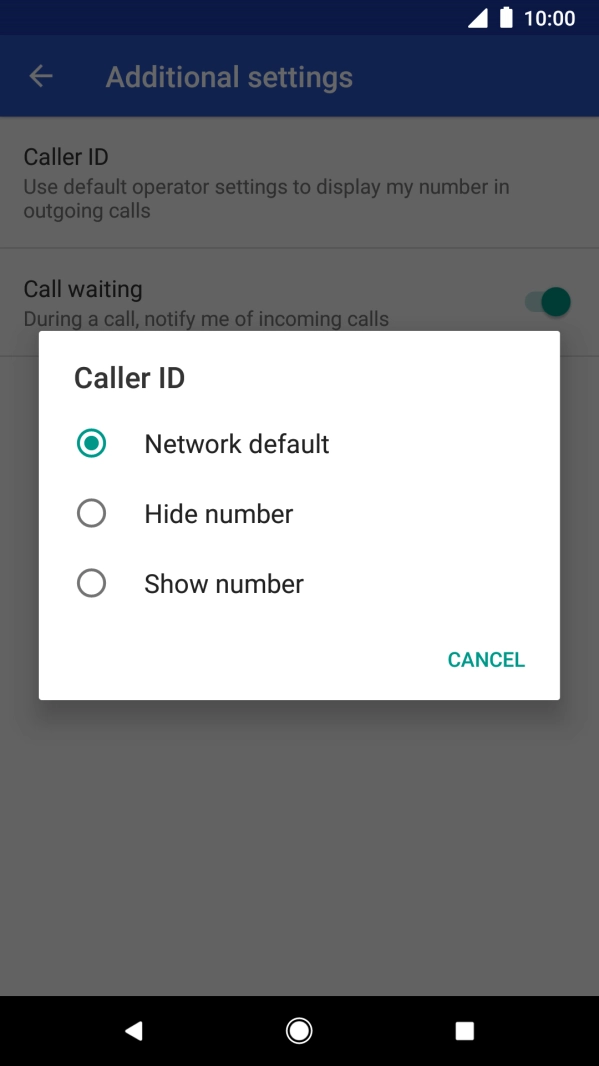 Press Show number to turn on caller identification. Press Show number to turn on caller identification.