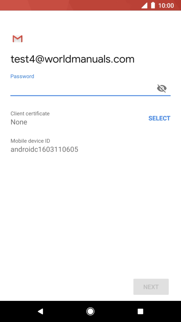 Press the field below 