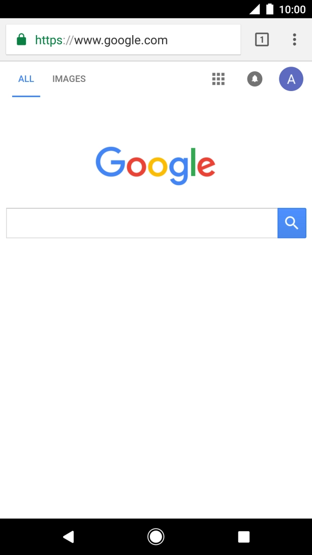 Press the menu icon.