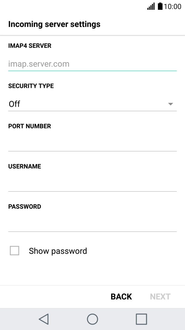 Press the field below 