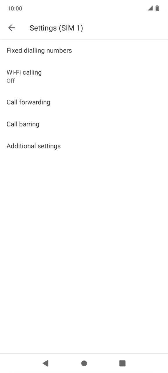 Press Additional settings.