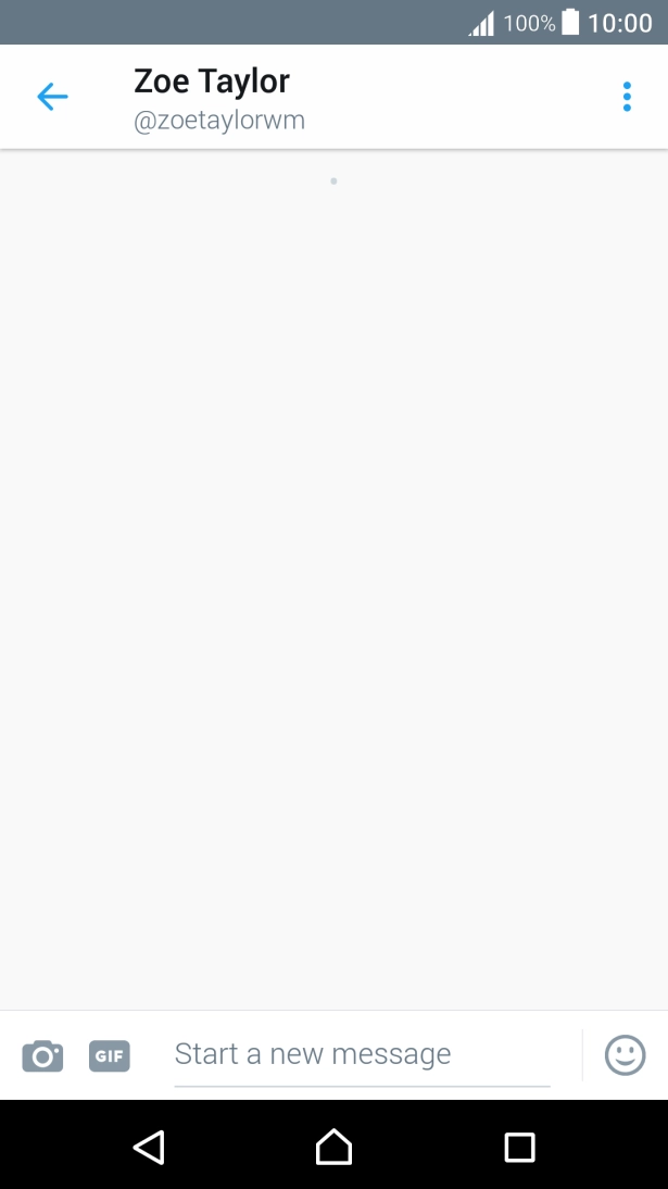 Press the text input field.