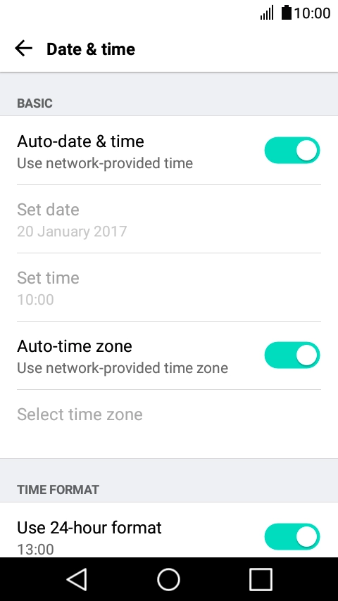 Press the Home key to return to the home screen.