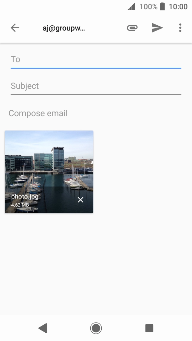 Press To and key in the first letters of the recipient's name.