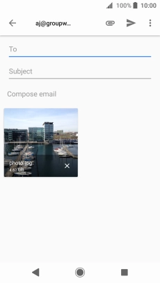 Press To and key in the first letters of the recipient's name.