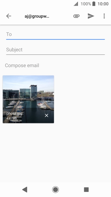 Press To and key in the first letters of the recipient's name.