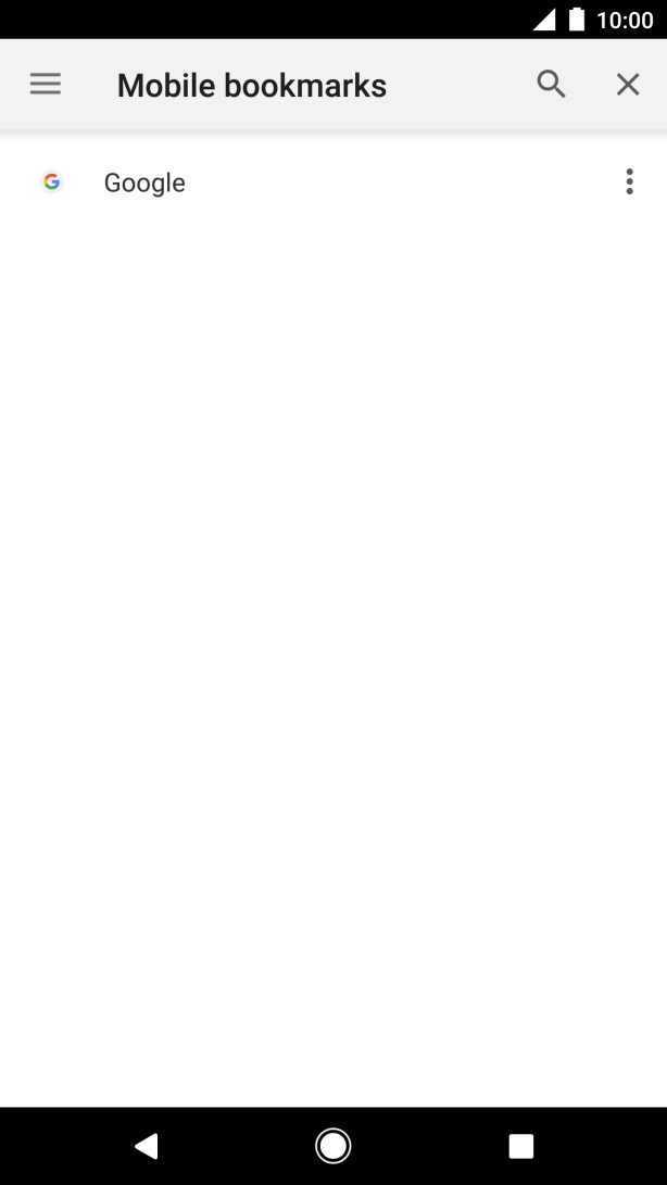 Press the required bookmark.