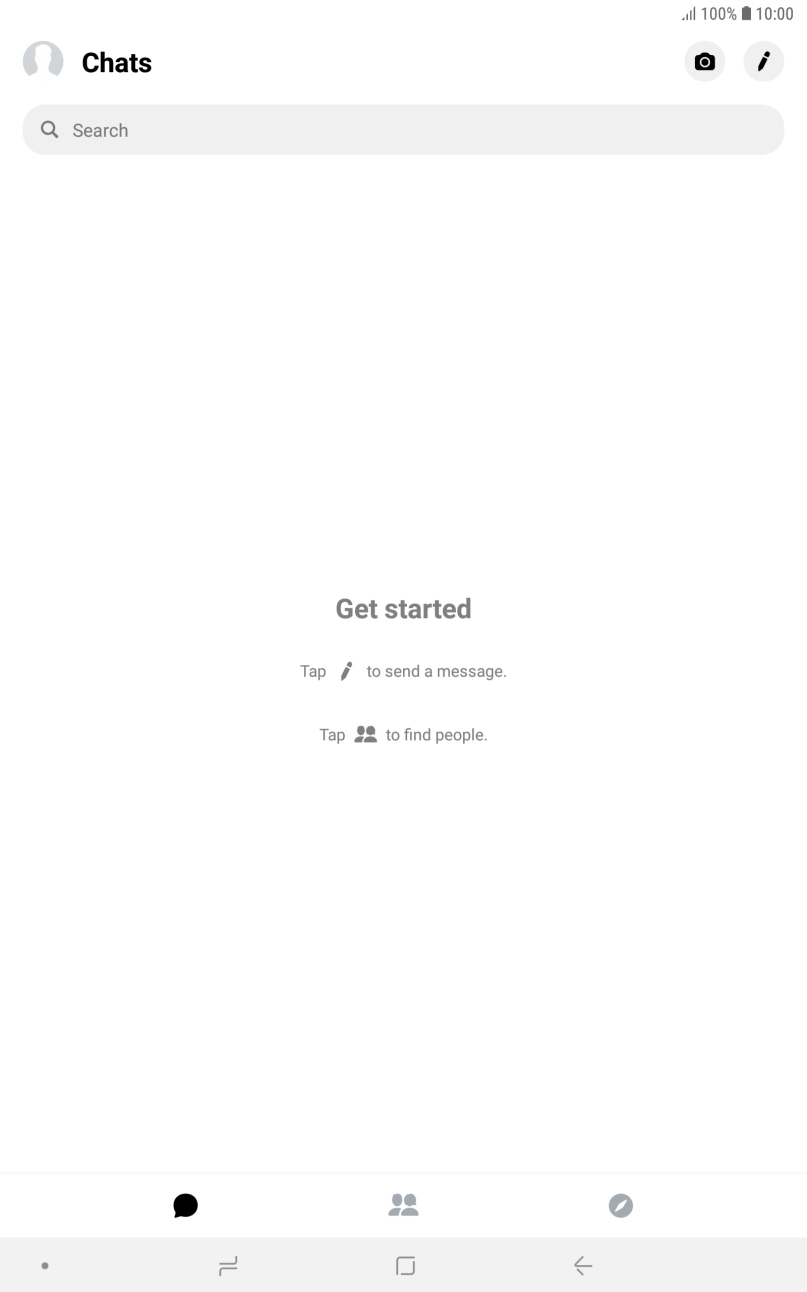 Press the new message icon.