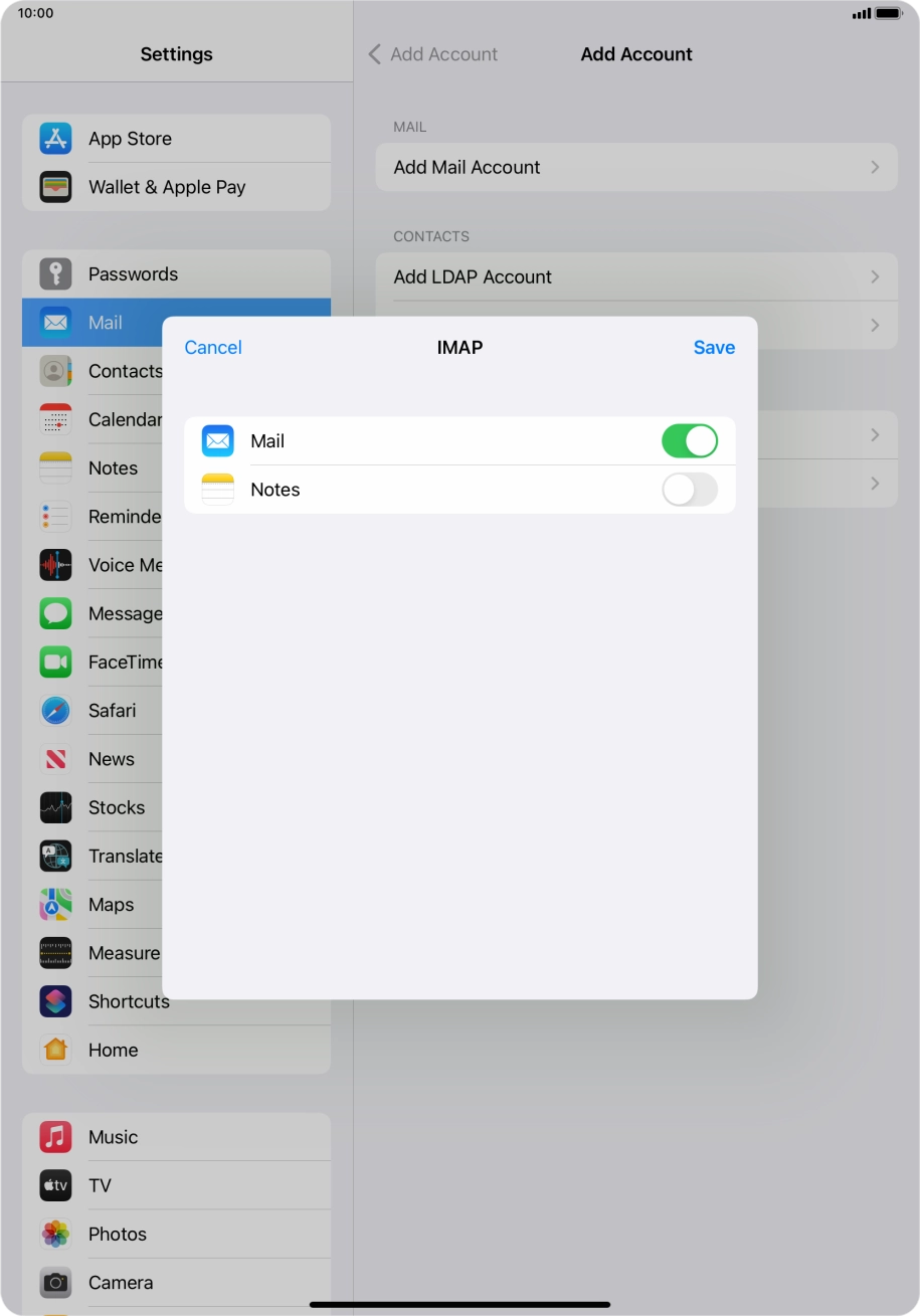 Press Save. Your email account has now been set up. To select more settings for incoming and outgoing server, proceed with the following steps.
