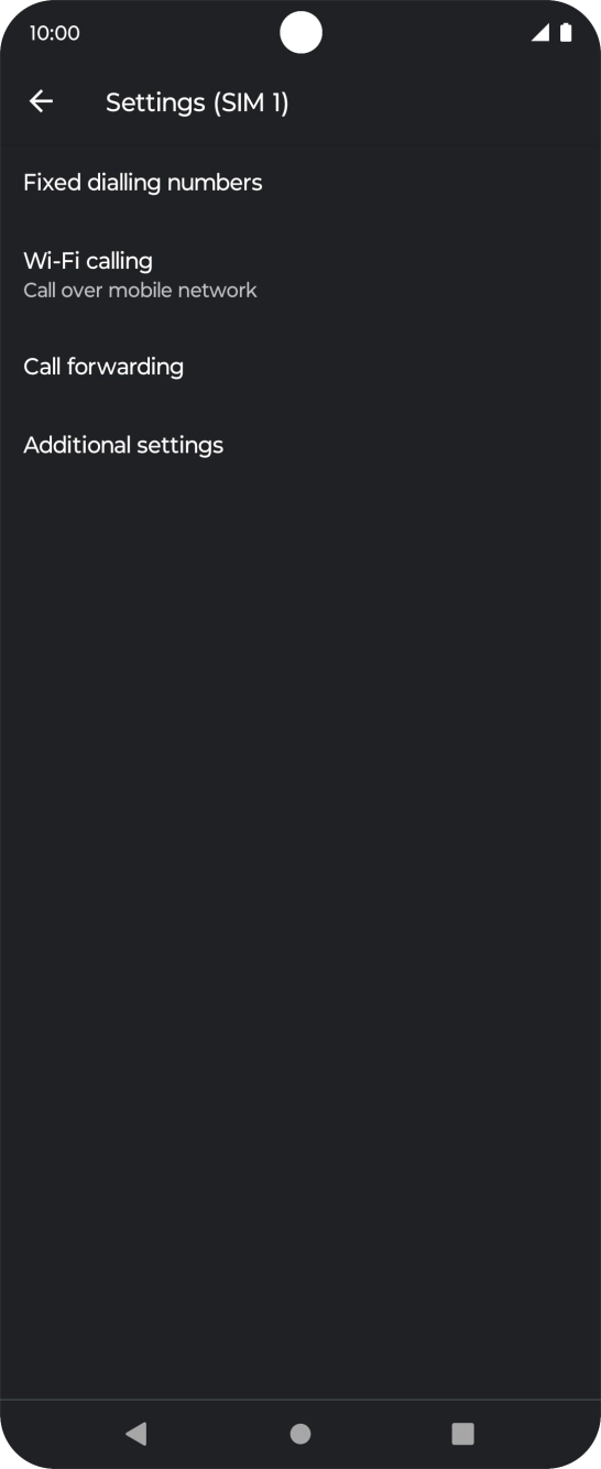 Press Call forwarding.