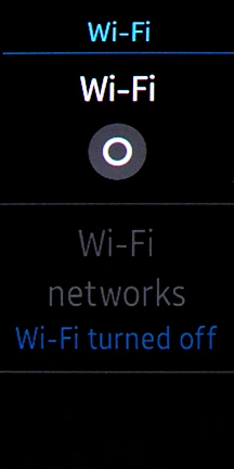 Press Wi-Fi to turn on the function.
