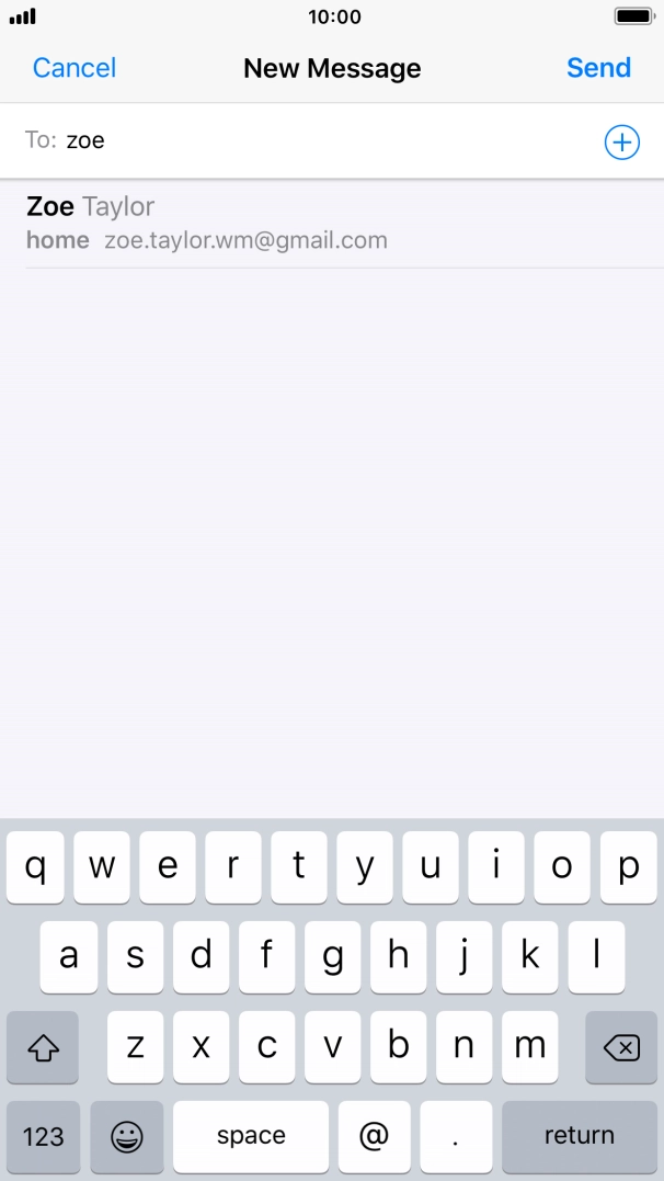 Press the required contact.