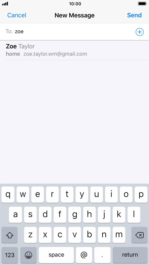 Press the required contact.