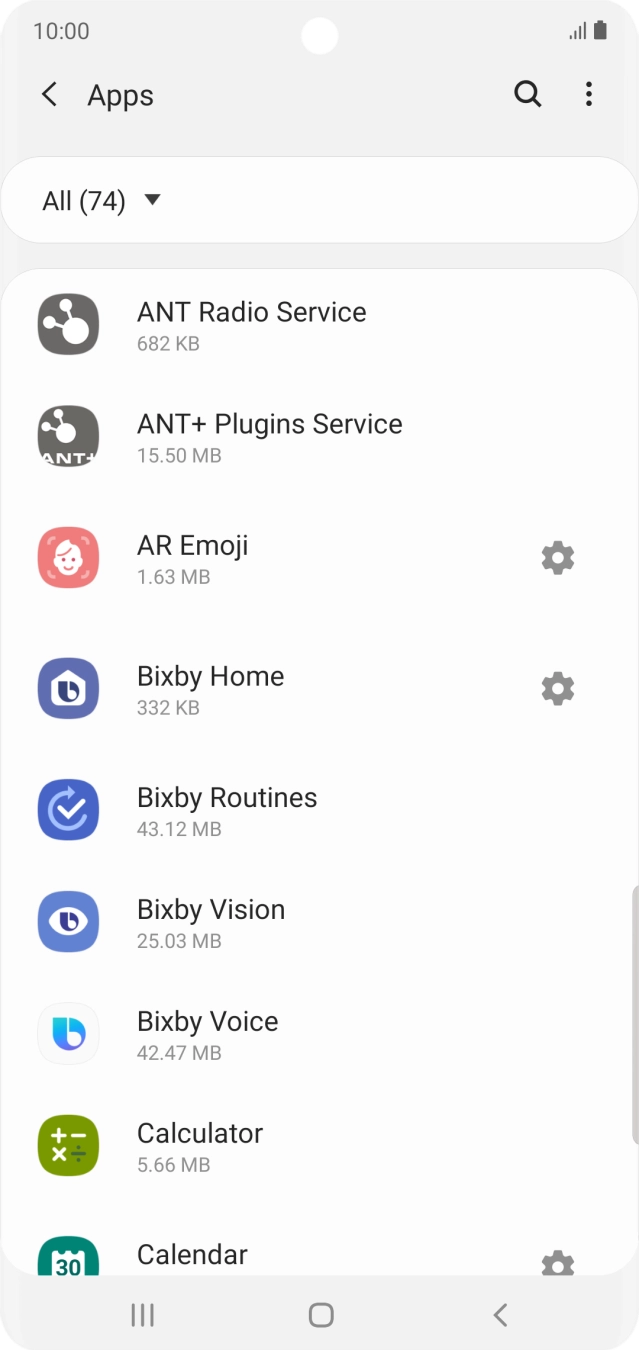 Press the Home key to return to the home screen.