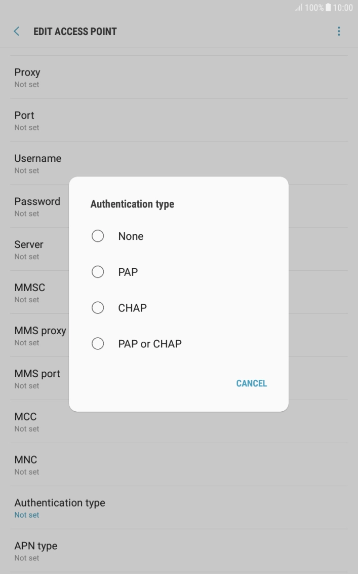 Press None. Press None.